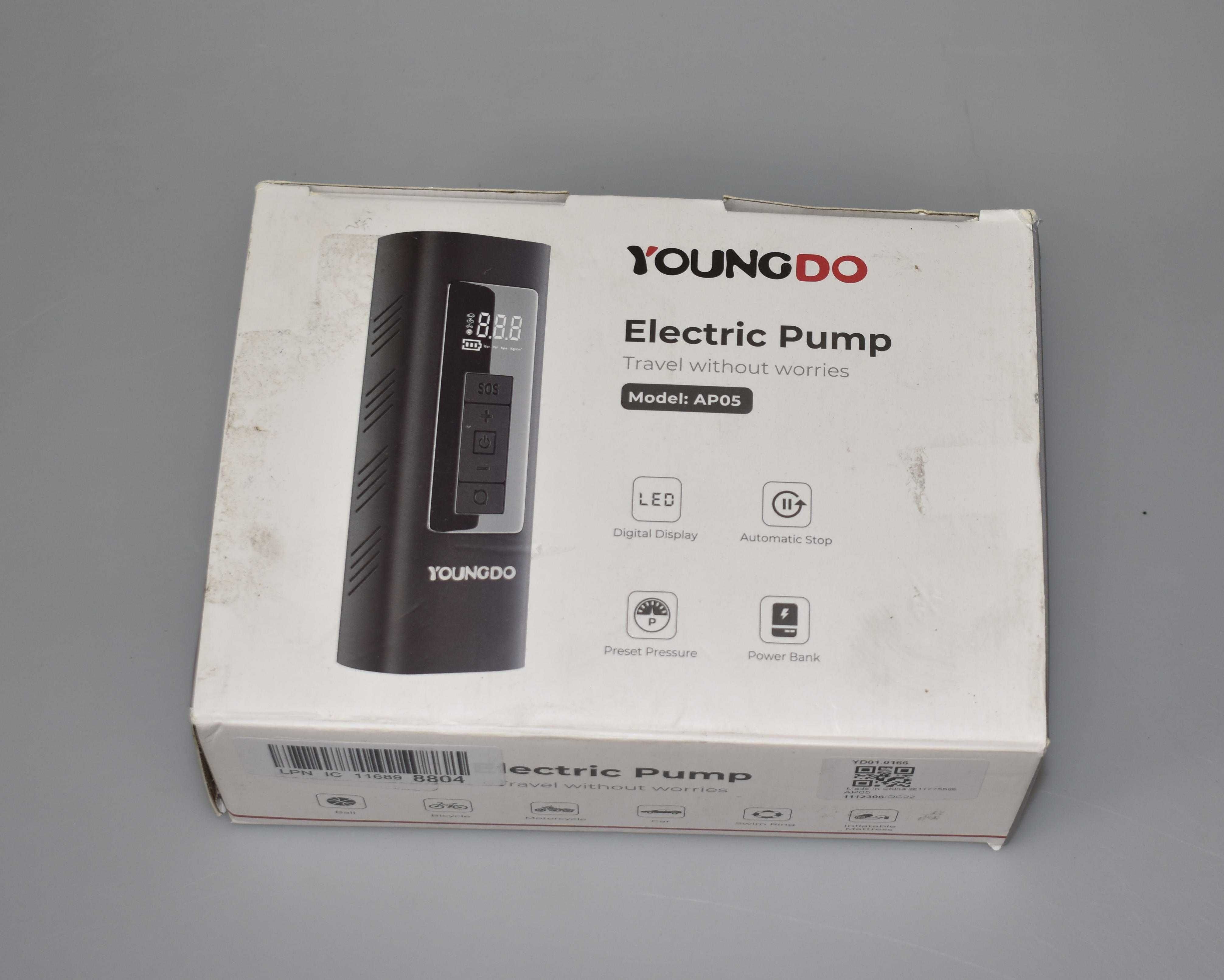 Przenośna pompka power bank mini kompresor do pompowania opon YOUNGDO