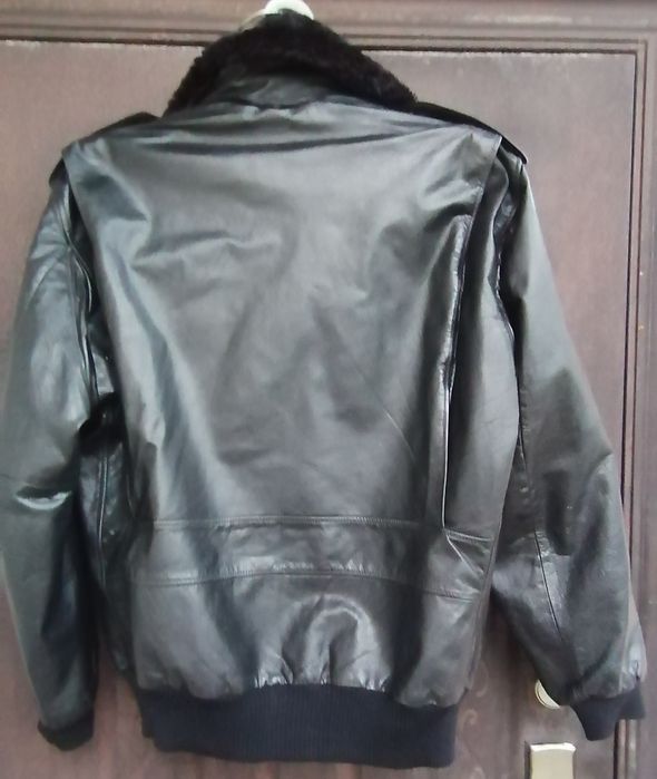 Бомбер McDouglas куртка 50 шкіряна льотна пілот авіатор кожаная кожа