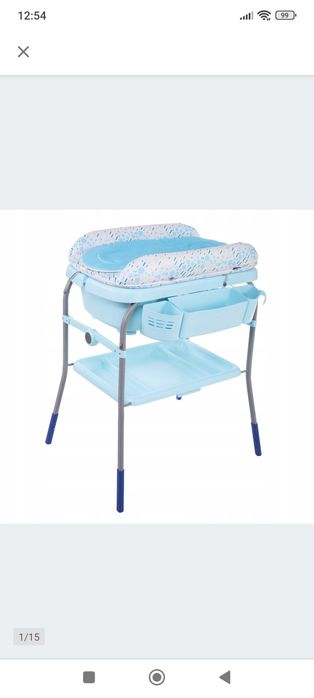 Chicco wanienka z przewijaniem na stelażu