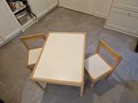 Zestaw stolik z dwoma krzesełkami LÄTT IKEA