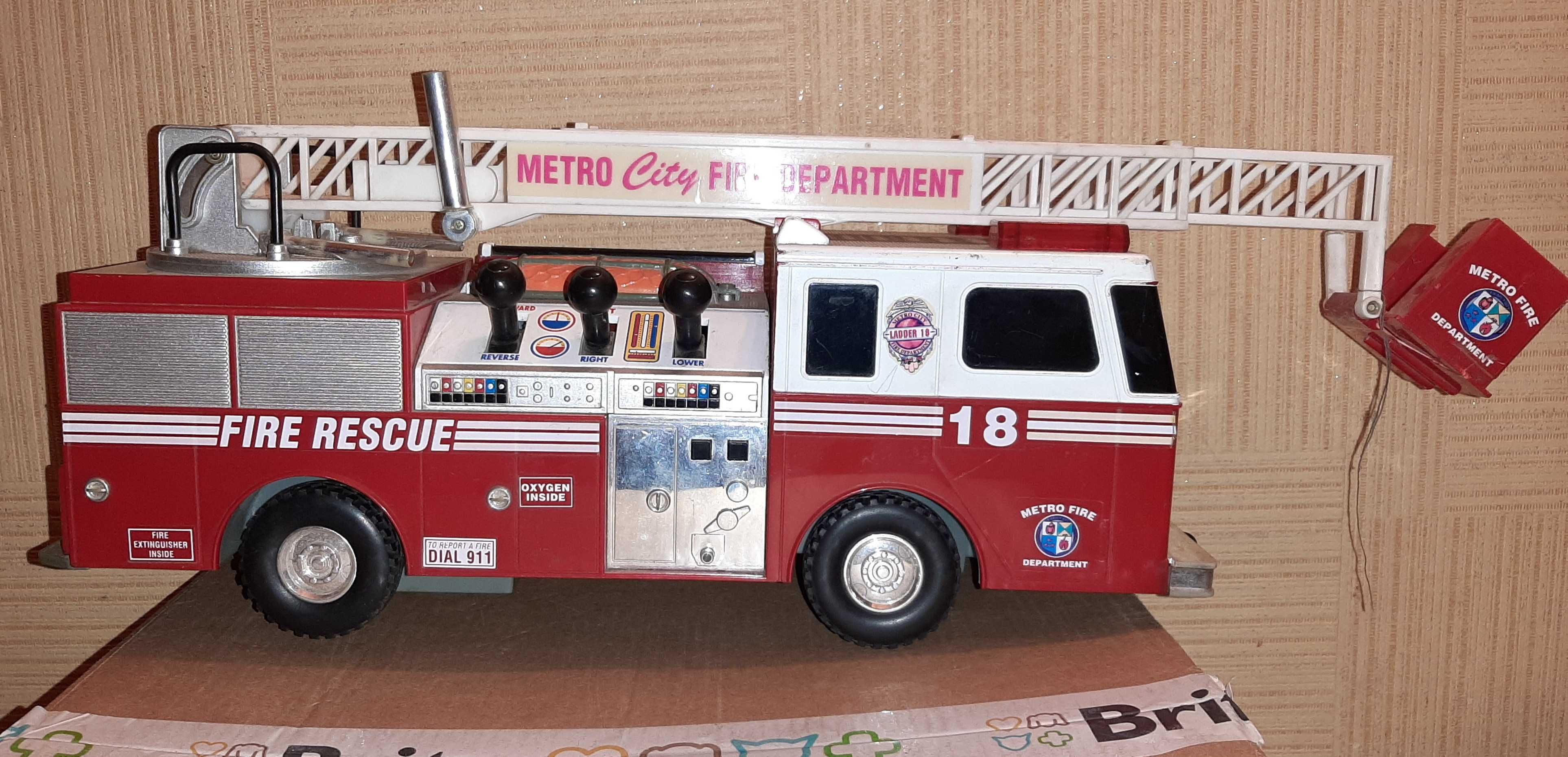 Игрушка пожарная машина Metro city
