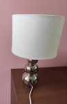 Lampa nocna srebrna