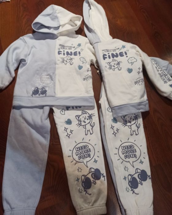 Dres komplet dla blizniaczek r.116