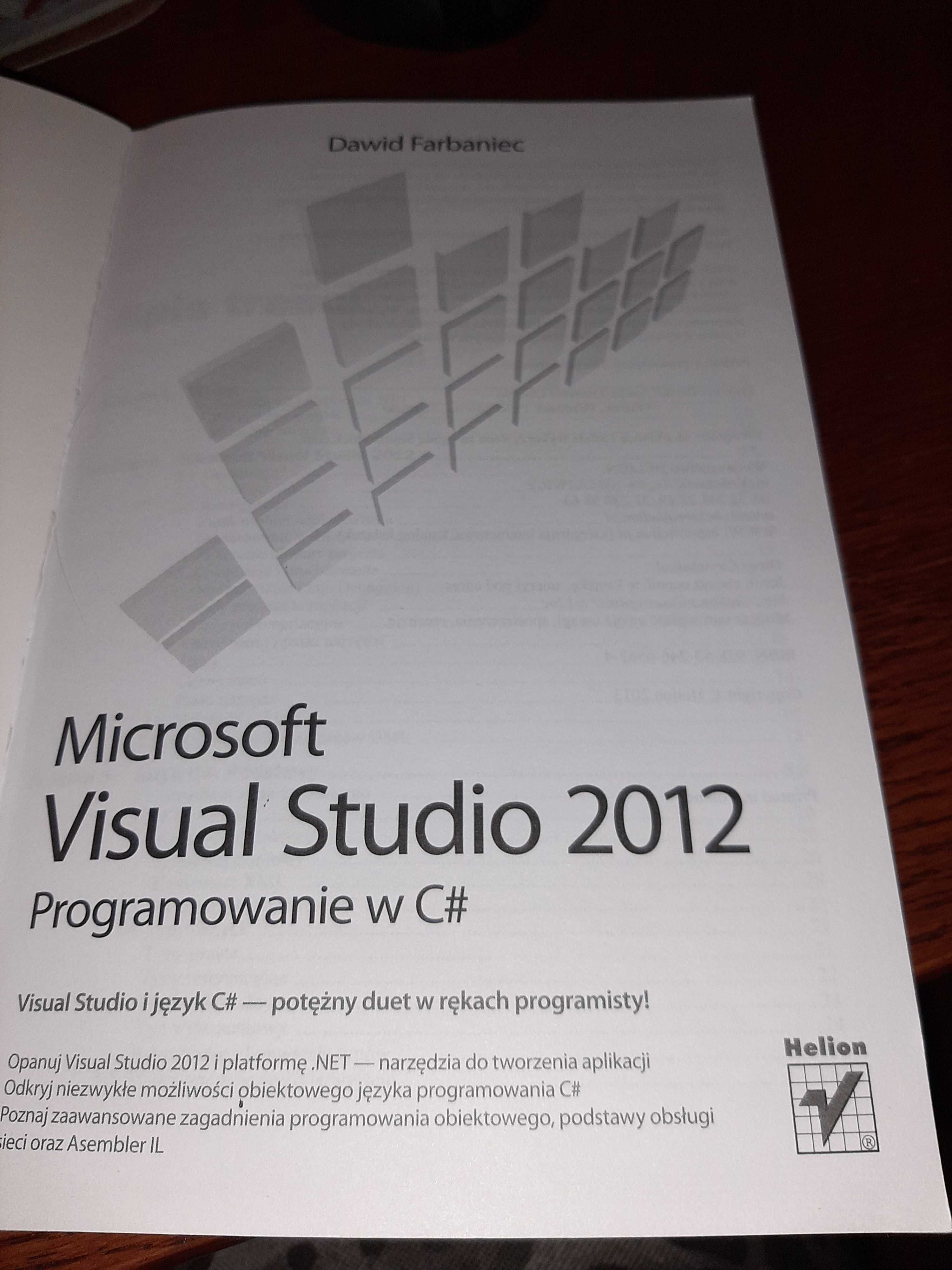 Program Microsoft Visual Studio 12 podręcznik Programowanie w C# C NET