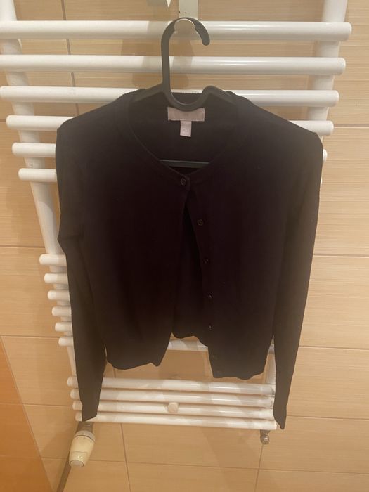 Sweter rozpinany czarny