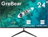 Monitor komputerowy ekran 24 cale NOWY GREBEAR REGULOWANY KĄT T10