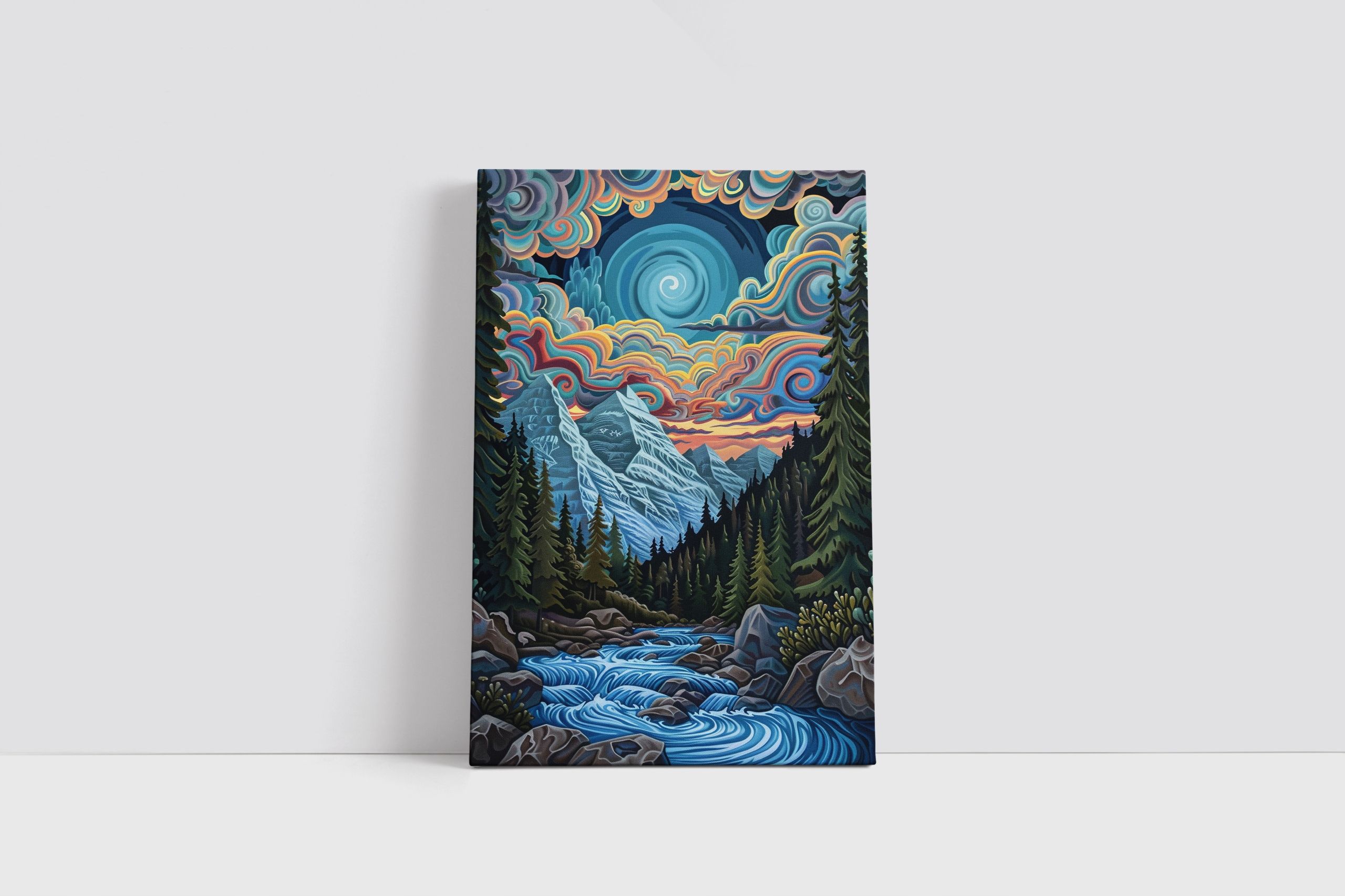 Obraz na płótnie Malowniczy Górski Krajobraz 50x70 cm do domu