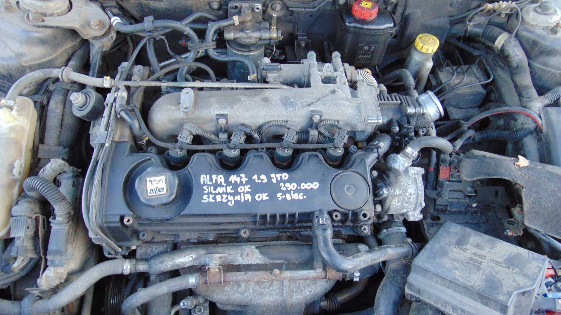 Mar55 Silnik 1.9JTD alfa romeo 147 156 stilo wysyłka części gwarancja