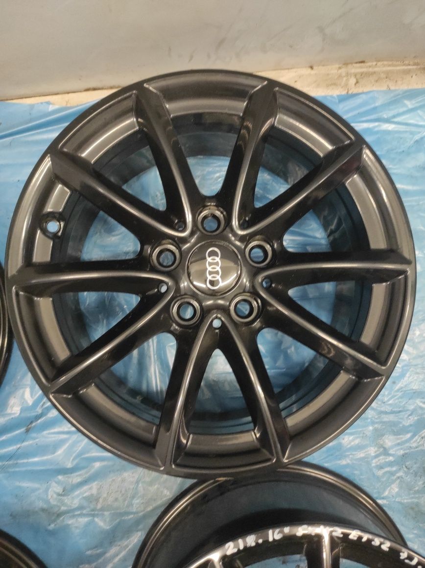 218 Felgi aluminiowe AUDI R 16 5x112 Bardzo Ładne CZARNE