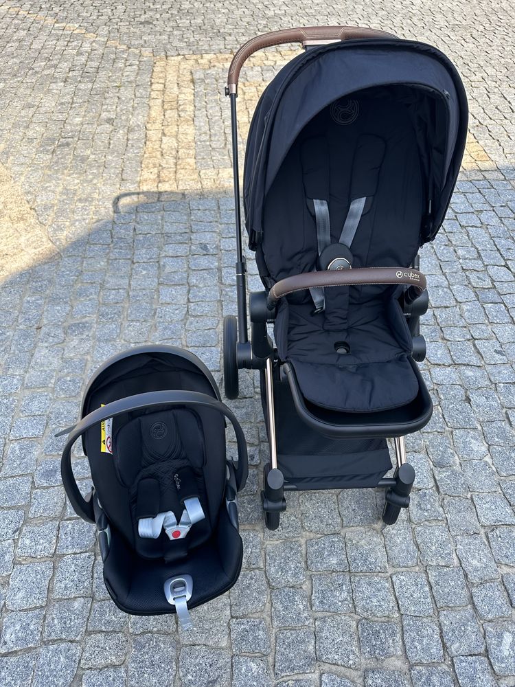 Cybex Priam Rose Gold + babycoque respirável + adaptadores  NOVO