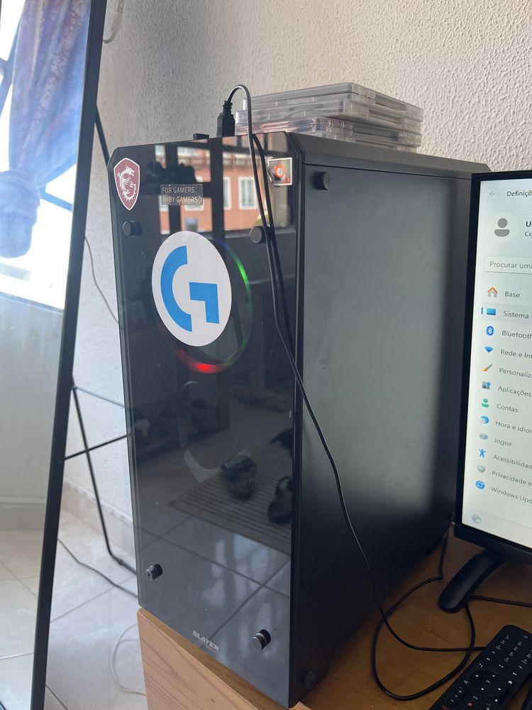Pc gamer gtx 1650 roda league of legendes muito bem