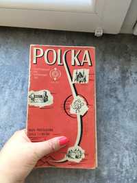Mapa Polski z 1973 przeglądowa