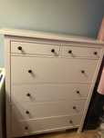Komoda Ikea hemnes biała 6 szuflad duża pojemna drewniana