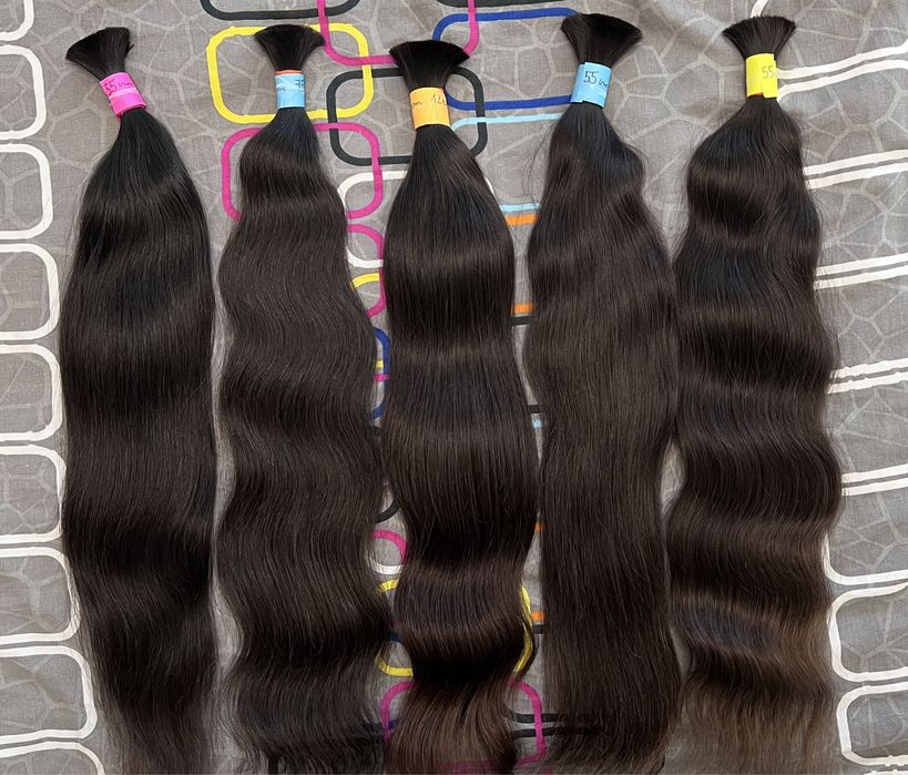 2) wlosy dziewicze 55 cm 60 cm wlosy naturalne