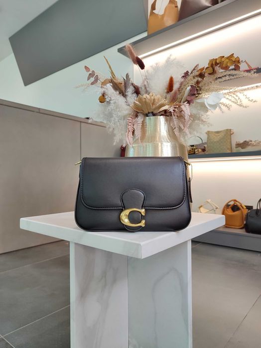 Сумка Coach Soft Tabby Shoulder Bag Black