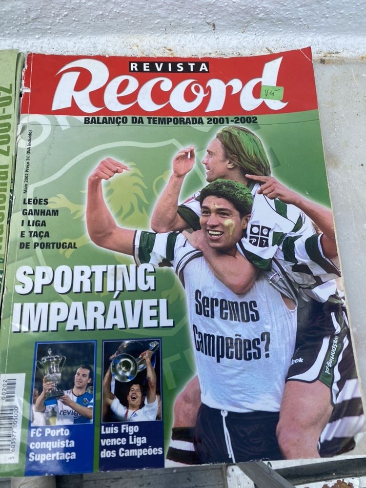 Revistas sporting campeao 2001 / 2002
