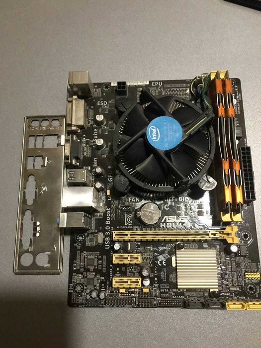 Комплект H81M-K + i5-4670K + 16Gb DDR3 (заглушка в комплеті)