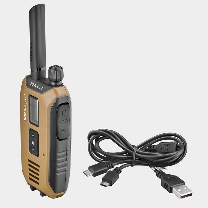 Walkie-talkie Recarregável por USB WT900 WP - 10 km - em estojo