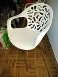 Conjunto de 4 cadeiras brancas