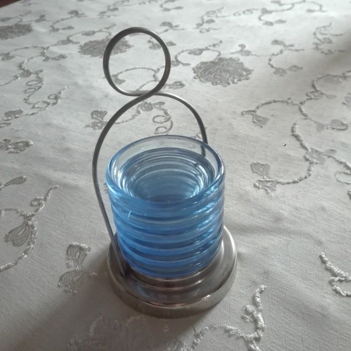 Secesja, szklane podstawki pod kieliszki. Nowa cena!