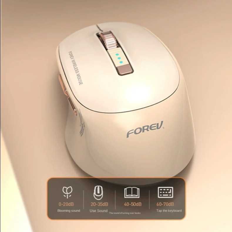 Mysz Forev FV-985 wireless bluetooth akumulator cichy klik niebieska