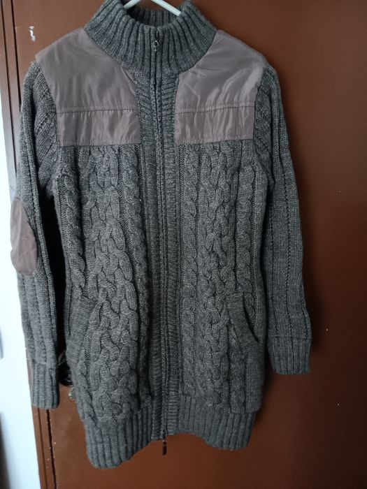 Casaco em malha grossa