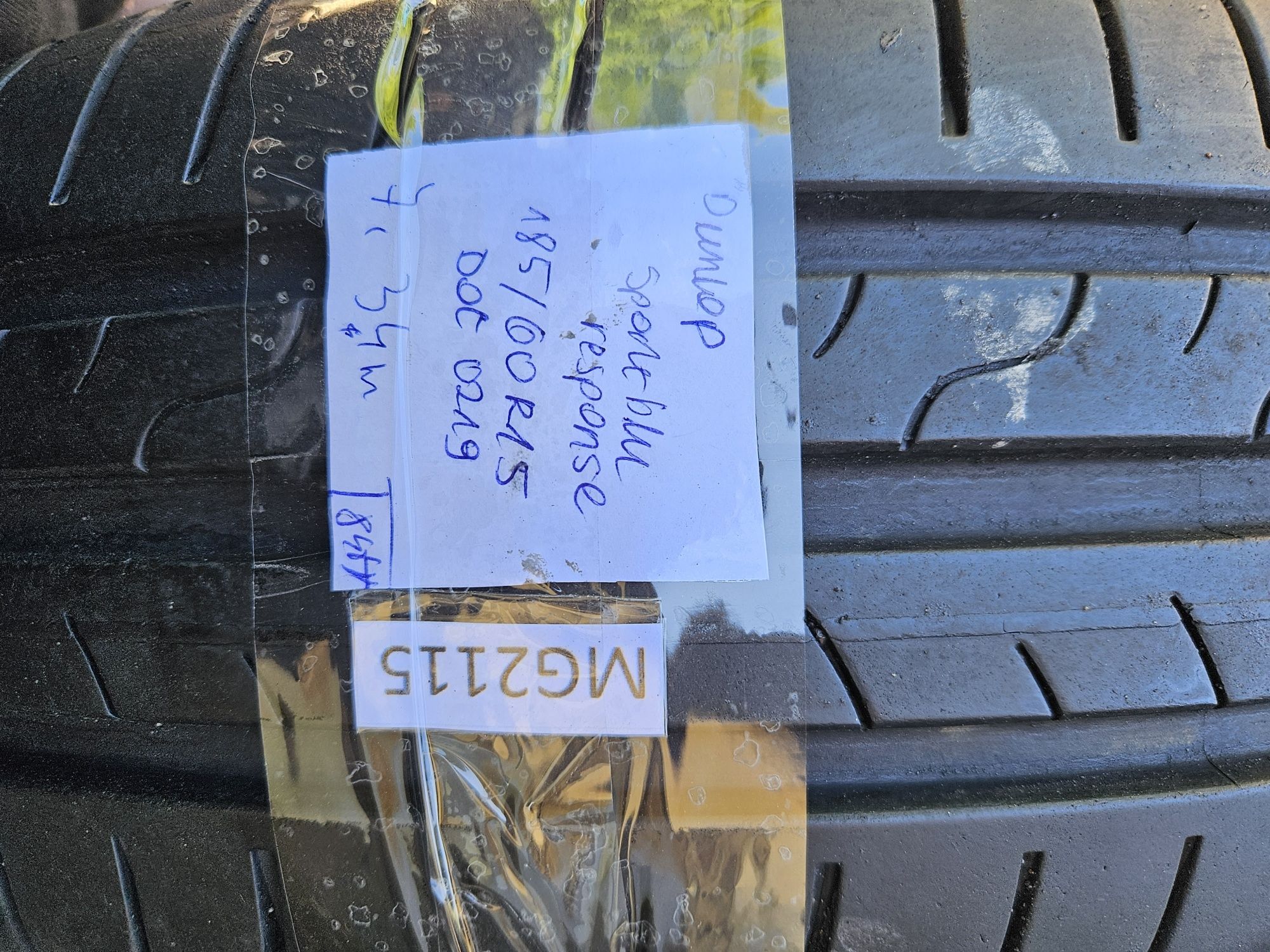 [2szt] Dunlop 185/60 r15 Letnie /// NOWE 7,3mm!!! MONTAŻ