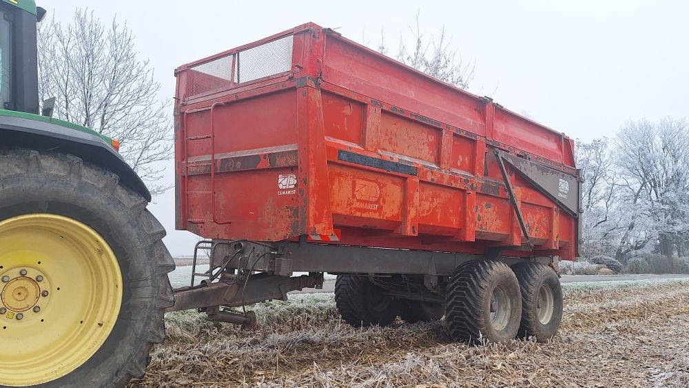 Przyczepa rolnicza 16 ton tandem skorupowa do kukurydzy  23 m3