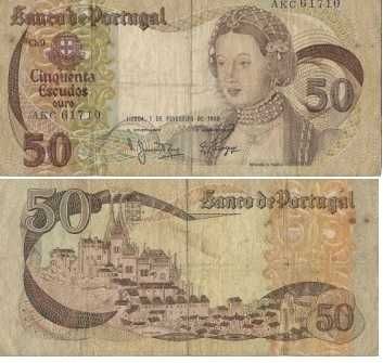 Portugal - - - 50$00 - Infanta D. Maria - - - - - Notas