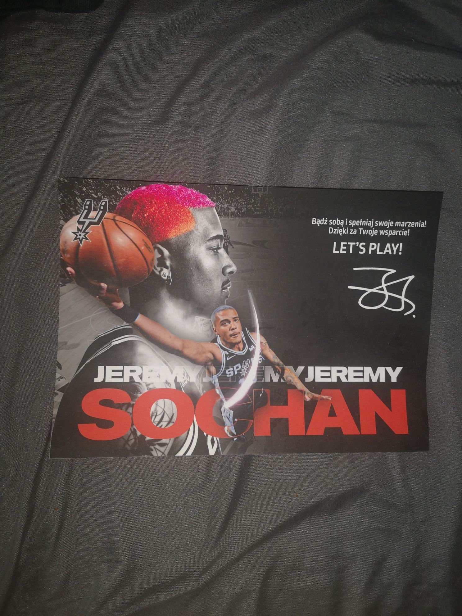 Jeremy Sochan Autograf