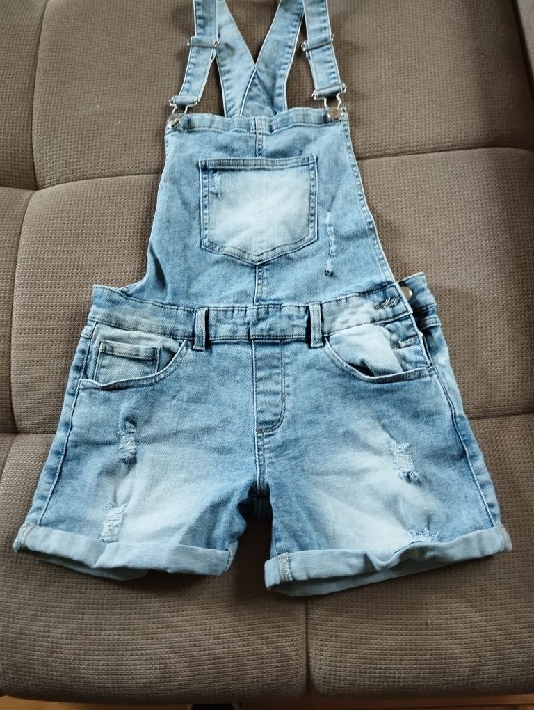 Spodnie ogrodniczki jeansowe
