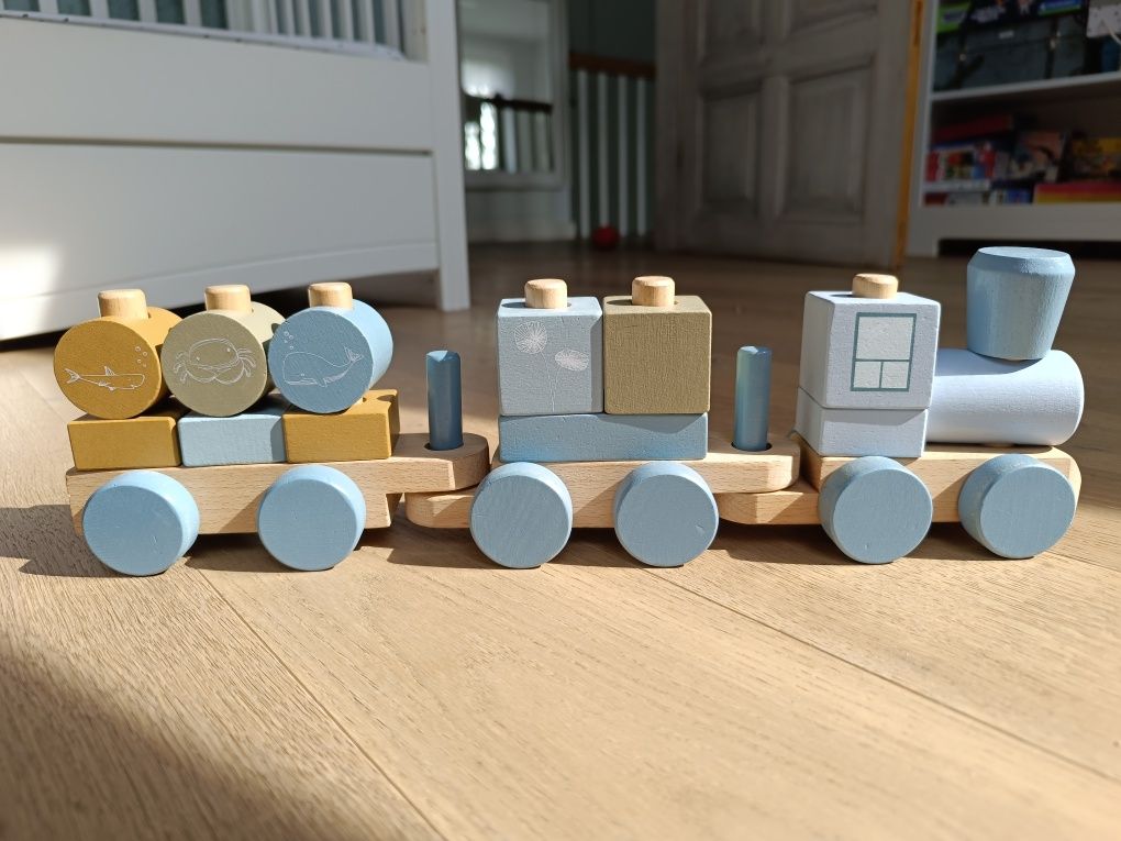 Little Dutch pociąg klocki drewniane