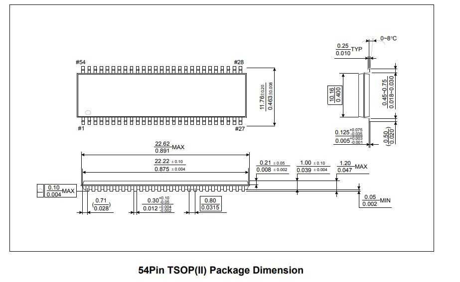 Микросхема SDRAM память TSOP