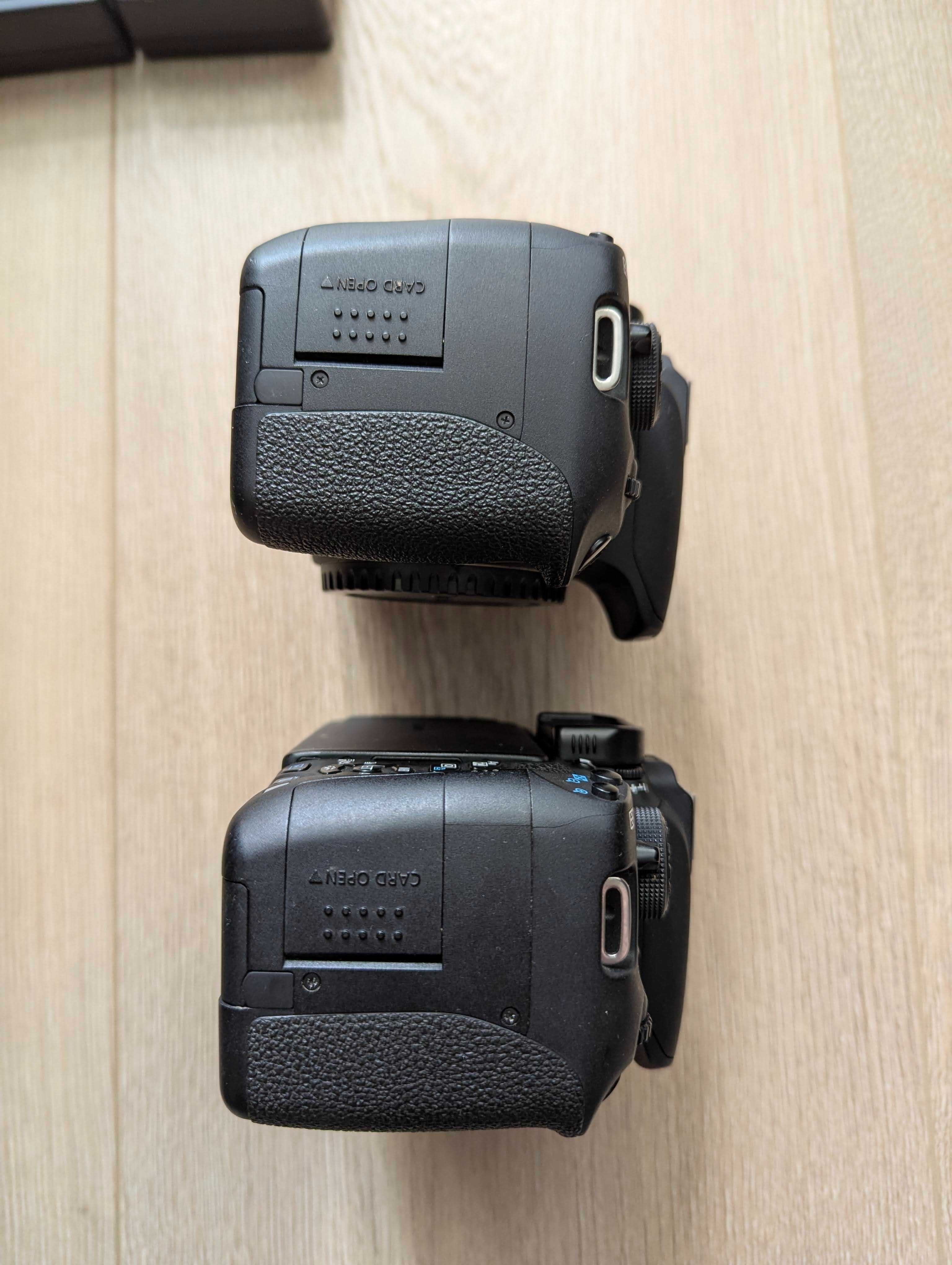 Canon EOS 700D (2шт.) + 3 обʼєктива (EF-S 55-250, EF‑S 18‑55, EF 50)