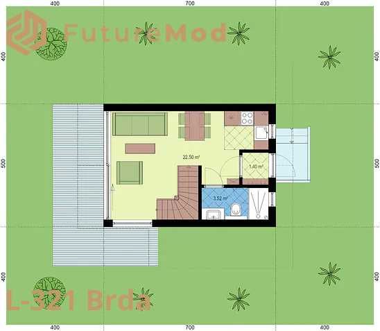 Domek L- 321 Brda 35m2