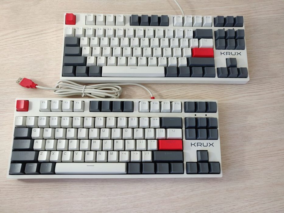 Klawiatura gamingowa Krux atax pro rgb retro gateron yellow pro
