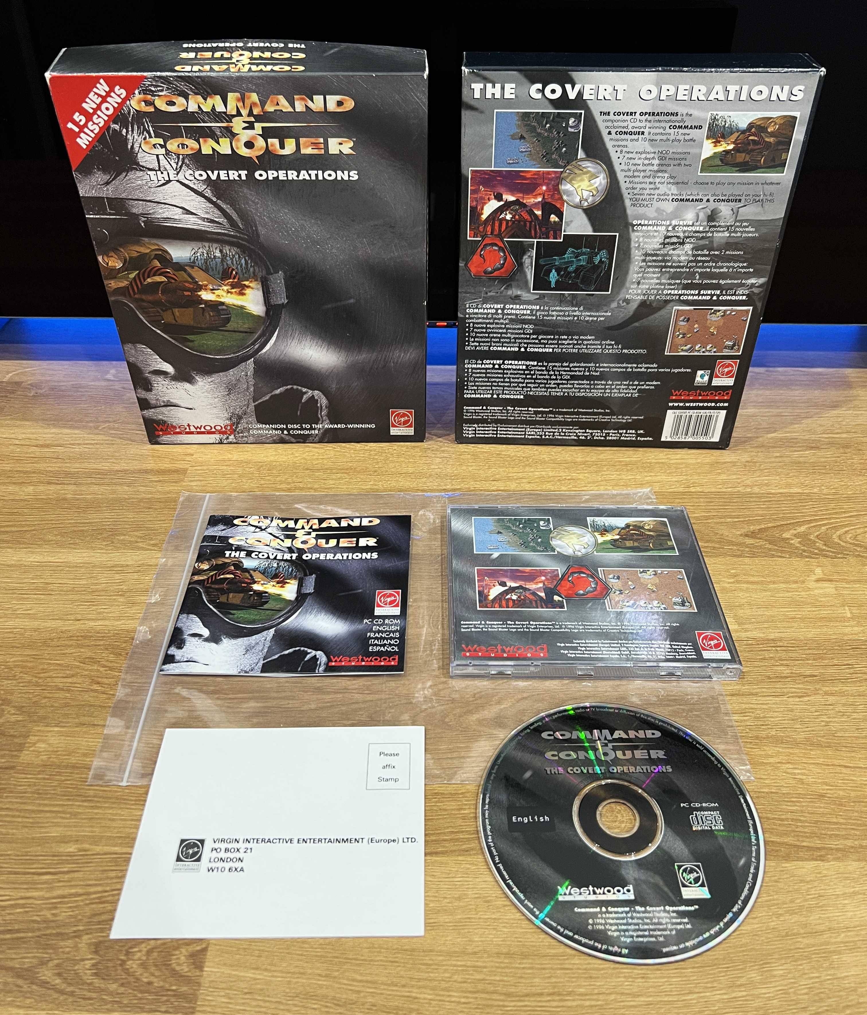 C&C The Covert Operations (PC EN 1996) BIG BOX angielskie wydanie