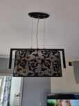 Lampa sufitowa Czarna ażurowa