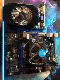 Płyta główna MSI H81M-P33 + I5 4460 Karta graficzna Geforce GT730