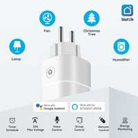2x tomada inteligente WiFi com medição de consumo energético