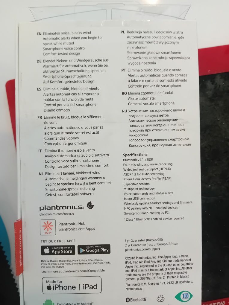 Legendarna słuchawka bluetooth plantronics voyager 5200