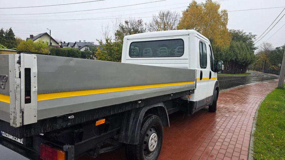 Fiat Ducato  MAXI 7 osób 2,3D 120 KM DOKA Brygadówka paka alu 3,3m po remoncie