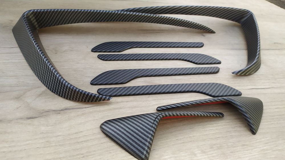 Комплект накладок Тесла модель 3, Y карбон матові тюнінг