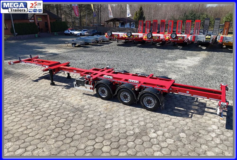 Mega Kontenerowa TELESCOPIC 45 Ft-HC, FULL ADR EX3!!!  GOTOWA! Naczepa pod ciężkie 20-30ki centralnie ADR EX2, EX3, FL, OT!