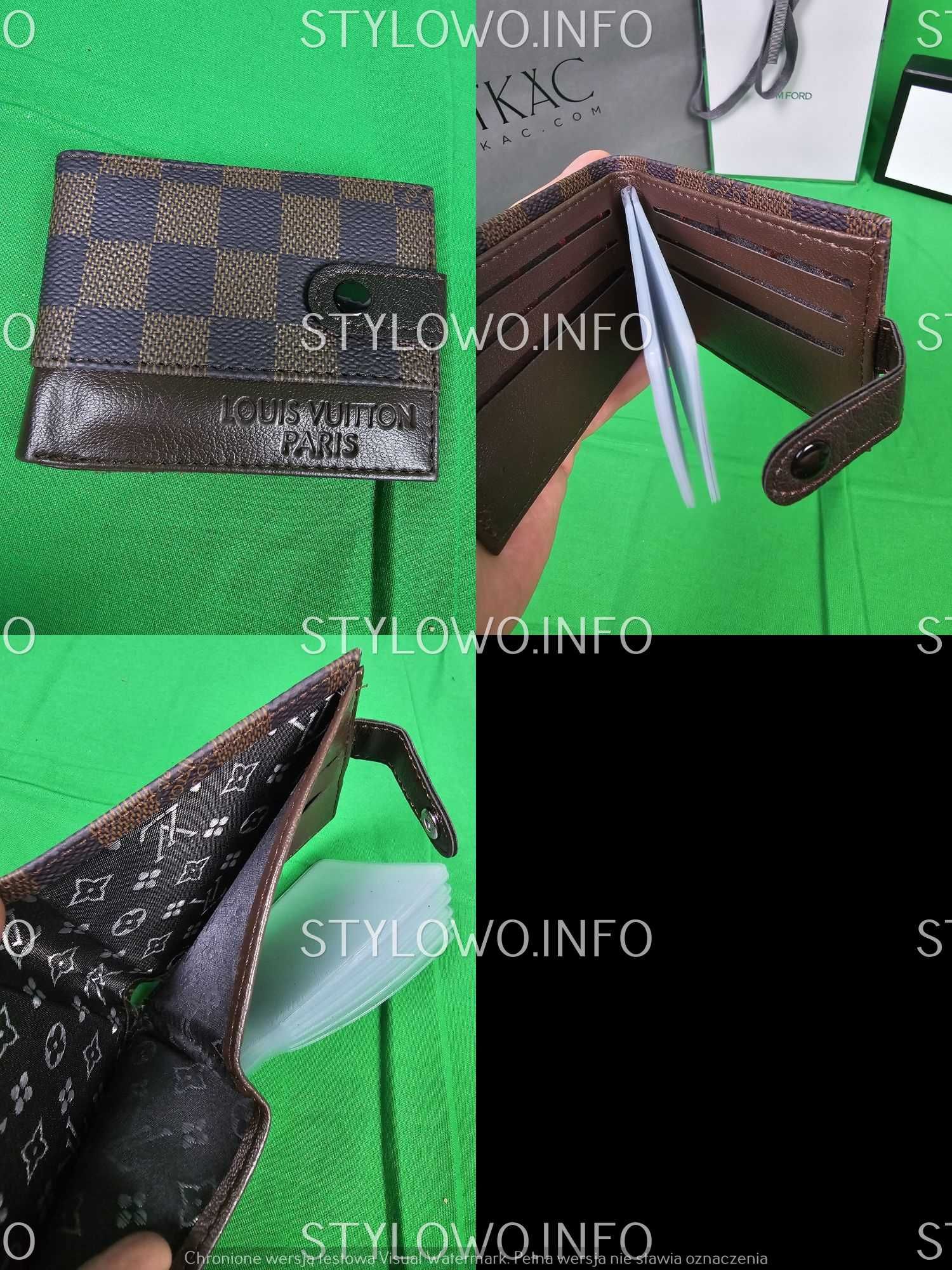 Portfele Meskie Gucci Louis vuitton portfel Hugo Boss Premium