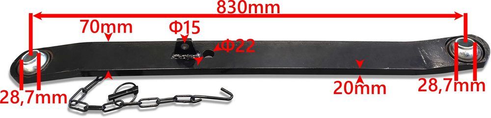 ZESTAW TUZ C-330 Cięgło L i  P Wieszak L i P 2x Łańcuch Boczny [8691]