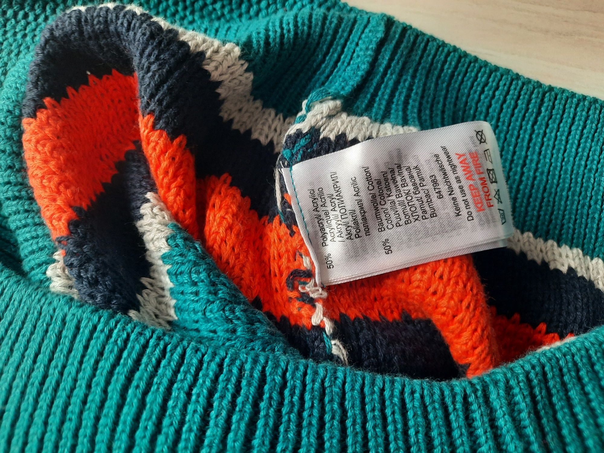 Sweter chłopięcy 158 50% bawełna