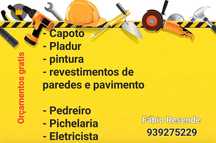 Faço todo o tipo de serviços de construção civil