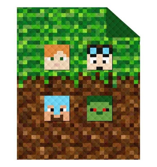 Narzuta młodzieżowa 170x210 jak Minecraft