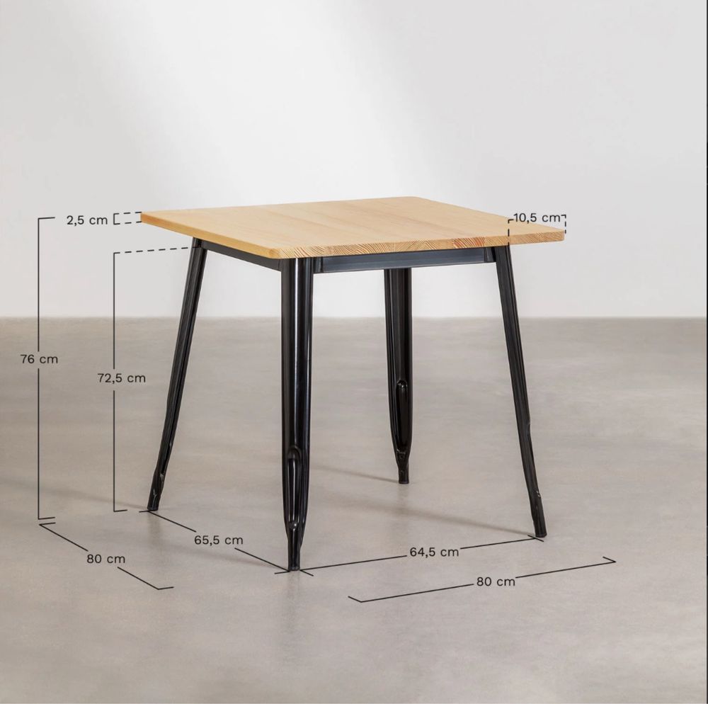Mesa estilo industrial